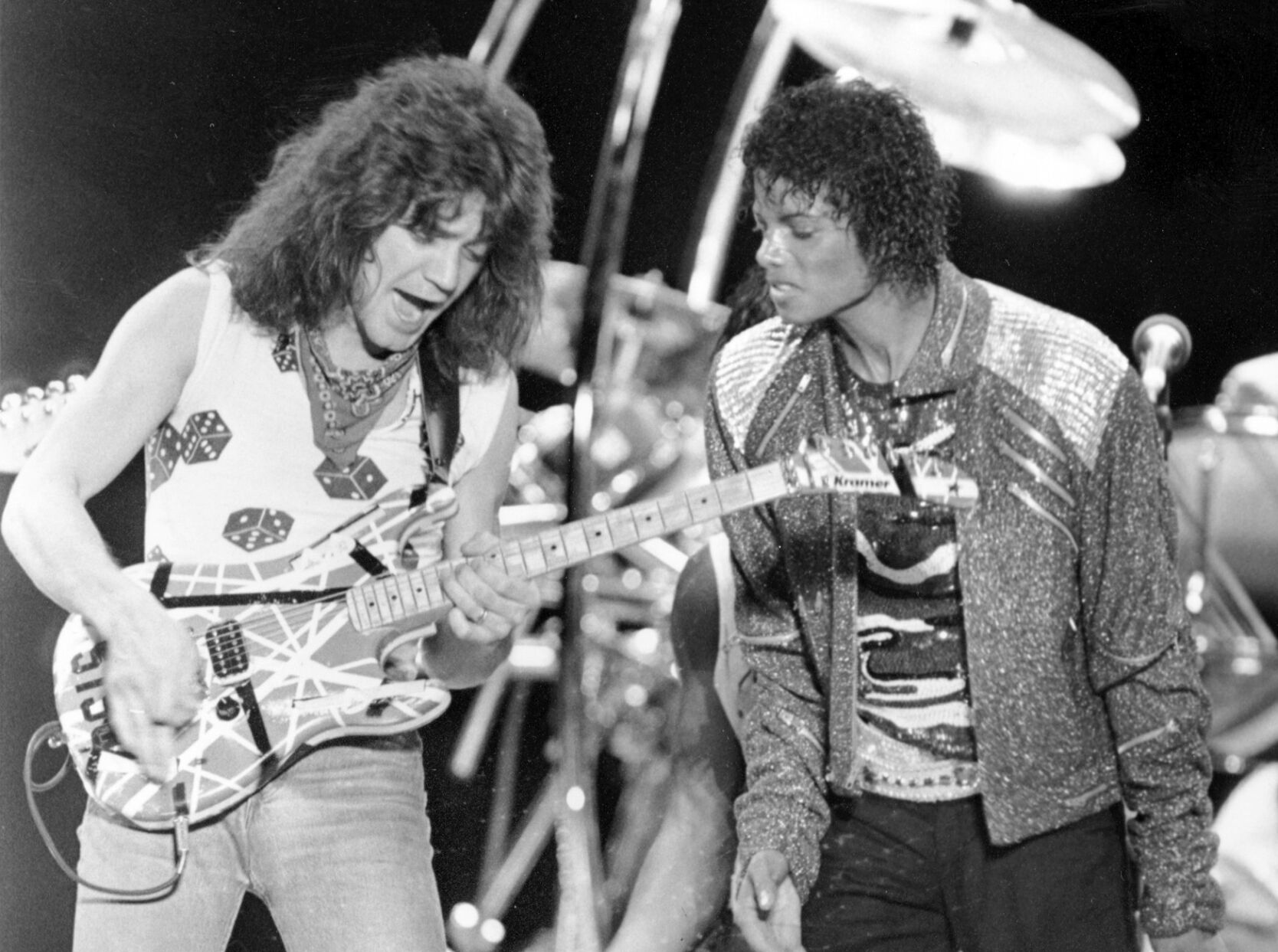 Eddie Van Halen and Michael Jackson